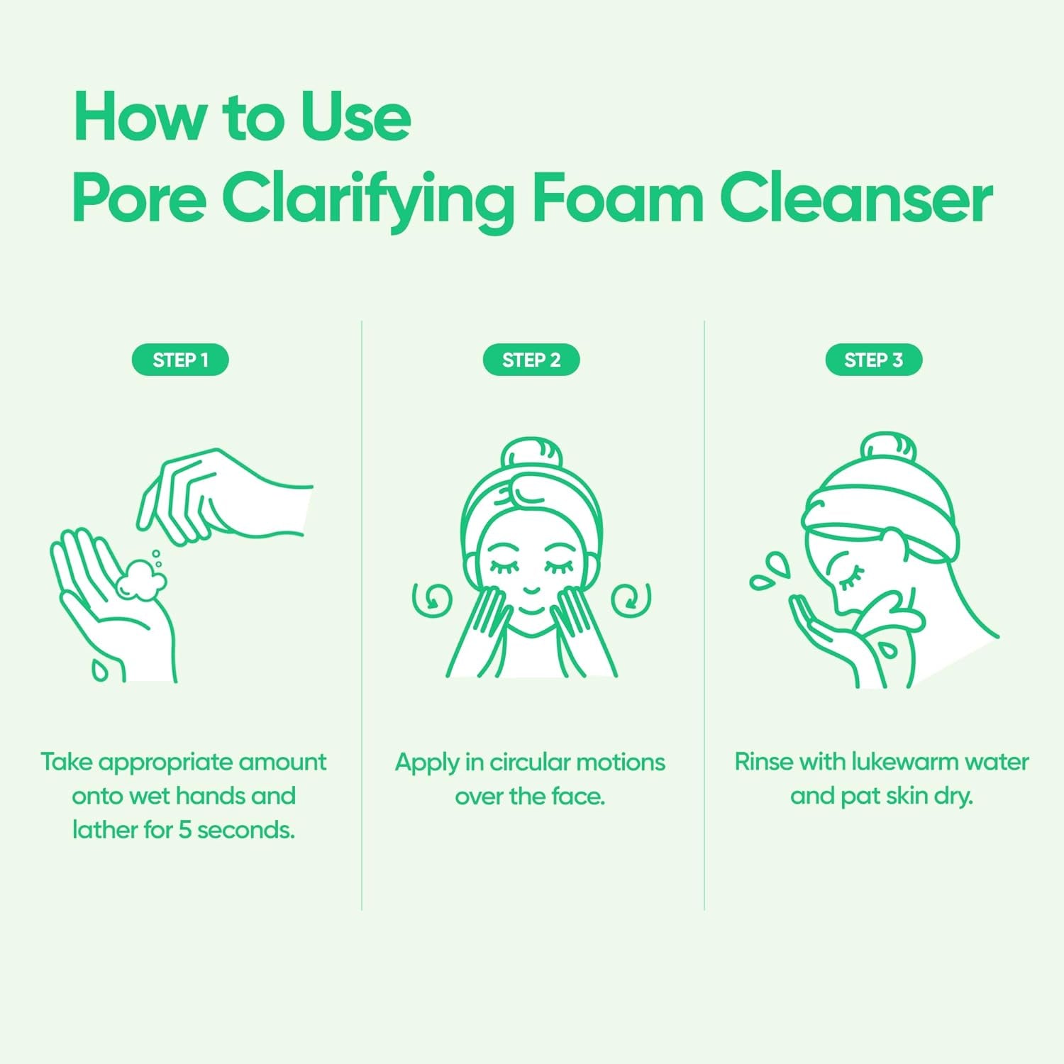 Clean It Zero Pore Clarifying Foam Cleanser | Face Wash Cleanser | Purifying Foaming Cleanser Balances Unclog Pores 150Ml