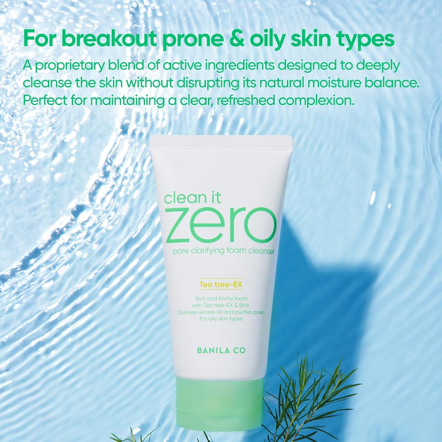 Clean It Zero Pore Clarifying Foam Cleanser | Face Wash Cleanser | Purifying Foaming Cleanser Balances Unclog Pores 150Ml